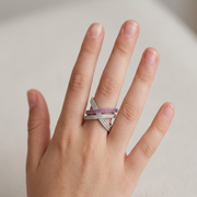 Elegant Full Eternity and infinty Ring in 925 Sterling Silver